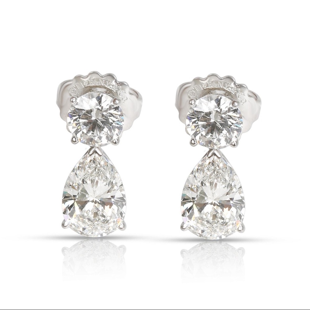Tiffany & CO. Diamond Earrings - Picture 14 of 14